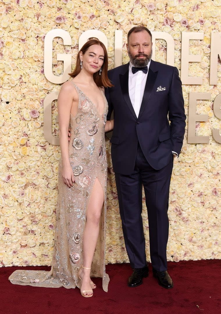 La actriz Emma Stone deslumbró con un vestido de Louis Vuitton para una gala que la tuvo como protagonista de dos nominaciones: una por Pobres criaturas y la otra por la serie The Curse