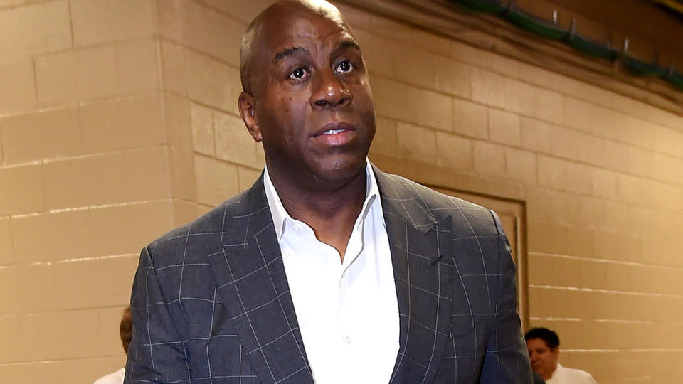 Magic Johnson. (Photo by Andrew D. Bernstein/NBAE via Getty Images)