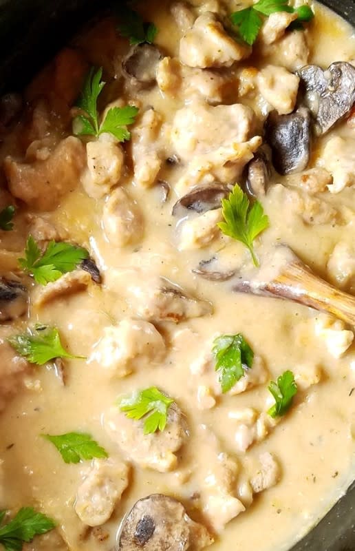 <p>Easy and Delish</p><p>This Pork Stroganoff is prepared in the slow cooker. It’s an easy and comforting dish ideal for those busy weekdays. Serve this lean version over egg noodles, or grab a hard-crust bread to soak in its creamy sauce.</p><p><strong>Get the Recipe: <a href="https://www.easyanddelish.com/slow-cooker-lean-pork-stroganoff" rel="nofollow noopener" target="_blank" data-ylk="slk:Slow Cooker Pork Stroganoff;elm:context_link;itc:0;sec:content-canvas" class="link ">Slow Cooker Pork Stroganoff</a></strong></p>
