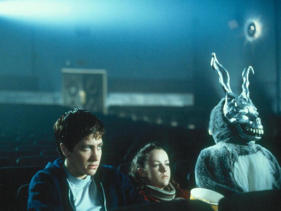 Jake Gyllenhaal (Donald 'Donnie' Darko) and Jena Malone (Gretchen Rossin) in 2001's 'Donnie Darko' (Rex Features)