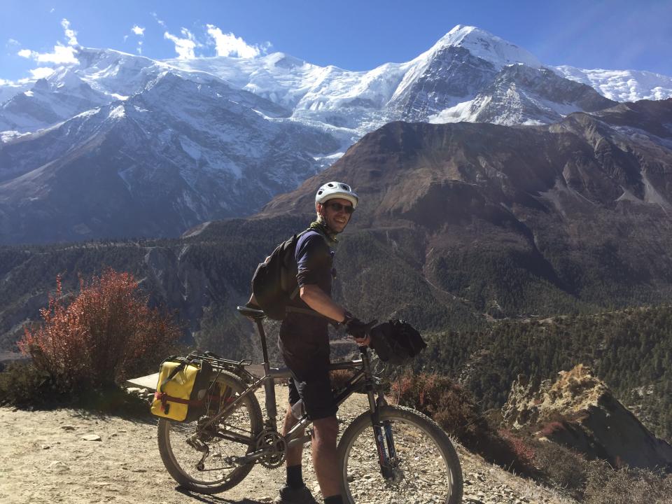 Jeff Kapp, one of the members of the group which will cycle from John O'Groats to Land's End