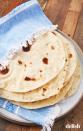 <p>Though it may seem surprising, homemade flour tortillas are extremely easy to make at home, <em>a</em><em>nd</em> they can be ready in under an hour. Use them for <a href="https://www.delish.com/cooking/recipe-ideas/g2786/easy-taco-recipes/" rel="nofollow noopener" target="_blank" data-ylk="slk:tacos;elm:context_link;itc:0;sec:content-canvas" class="link ">tacos</a>, <a href="https://www.delish.com/cooking/g2154/burrito-recipes/" rel="nofollow noopener" target="_blank" data-ylk="slk:burritos;elm:context_link;itc:0;sec:content-canvas" class="link ">burritos</a>, whatever your heart desires!</p><p>Get the <strong><a href="https://www.delish.com/cooking/recipe-ideas/a27133027/homemade-flour-tortillas-recipe/" rel="nofollow noopener" target="_blank" data-ylk="slk:Homemade Flour Tortillas recipe;elm:context_link;itc:0;sec:content-canvas" class="link ">Homemade Flour Tortillas recipe</a></strong>.</p>