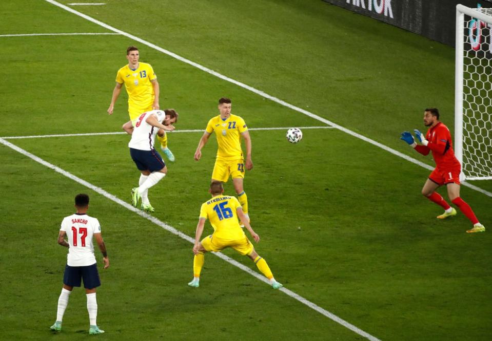 Kane scored two goals against Ukraine as England reach the semi-finals of Euro 2020 (Getty Images)