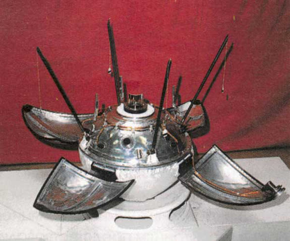 The former Soviet Union's historic Luna 9 lander, which in 1966 relayed the first images from the moon's bleak surface.