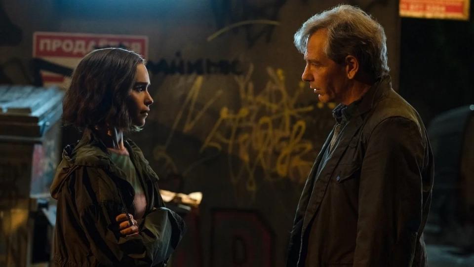 Emilia Clarke and Ben Mendelsohn face off in Secret Invasion.