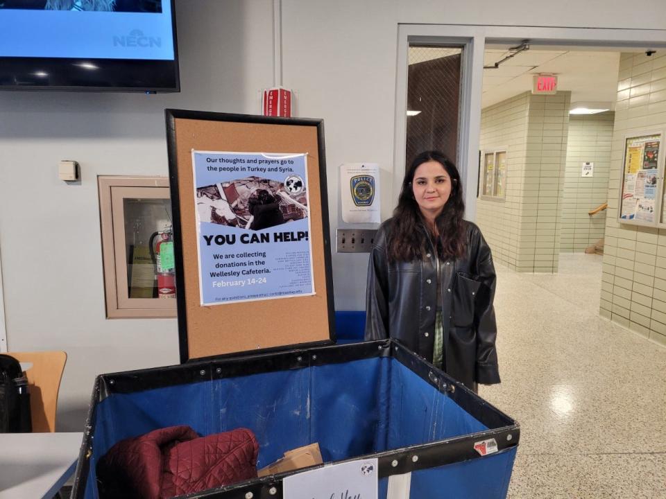 Demet Yildirim, a native of Turkey and student at MassBay Community College, is organizing a drive to collect goods to support victims of a  massive earthquake that occurred Feb. 6 in her home country and which has killed nearly 50,000 people in Turkey and Syria.