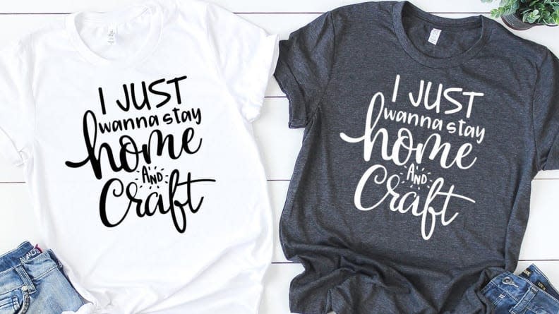 For the person who cancels plans to craft: Crafting T-Shirt