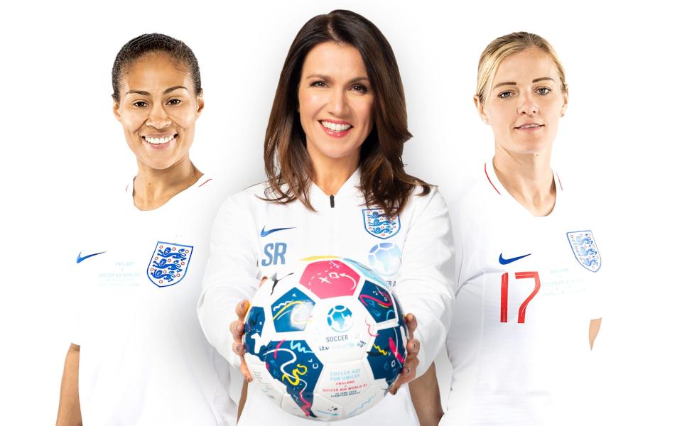 Katie Chapman (left) and Rachel Yankey (right) will be co-managed by TV presenter Susanna Reid - PA