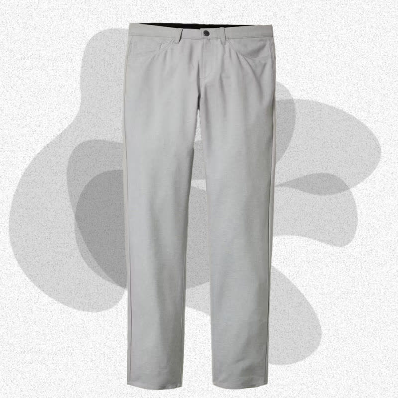 <p>Courtesy of Bonobos</p><p>Constructed like a pair of five-pocket jeans but utilizing technical fabrics, the Performance Link trousers from Bonobos are a sure bet for all-season wear. The breathable, moisture-wicking recycled polyester fabric works equally well for rounds on the golf course as it does for a boozy Sunday brunch. The elastic waistband will ensure your shirt stays tucked, and a zip pocket will keep your keys and other items secure.</p><p>[$129; <a href="https://bonobos.soyxmd.net/c/3422340/768773/11113?subId1=mj-bestkhakipantsmen-jzavaleta-0923-update&u=https%3A%2F%2Fbonobos.com%2Fproducts%2Fperformance-link-5-pocket-pants%3Fcolor%3Dnavy" rel="nofollow noopener" target="_blank" data-ylk="slk:bonobos.com;elm:context_link;itc:0;sec:content-canvas" class="link ">bonobos.com</a>]</p>