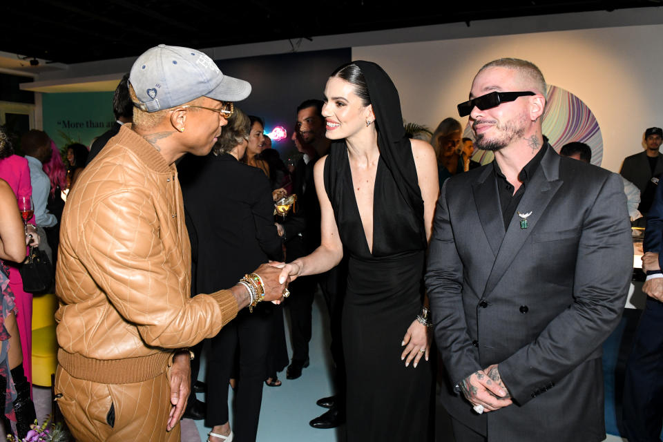 Pharrell Williams, Camila Queiroz, J Balvin