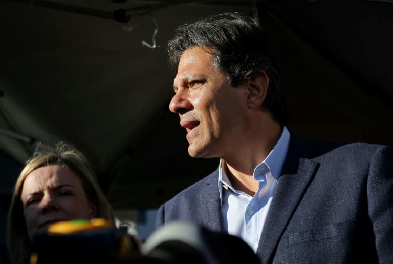 Fernando Haddad, shown here, will run in place of Luiz Inacio Lula da Silva as the Workers Party candidate in Brazil's presidential election