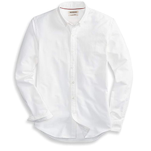 Goodthreads Men's Slim-Fit Long-Sleeve Solid Oxford Shirt 