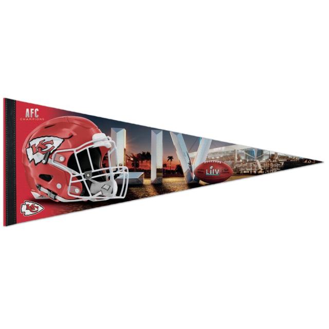 Kansas City Chiefs Super Bowl LIV Champs Helmet Pennant