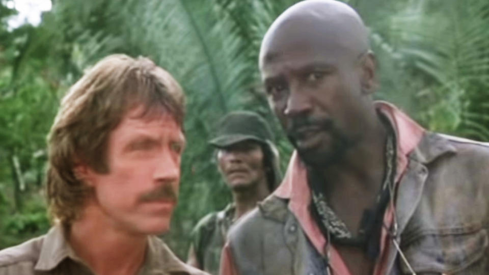 Chuck Norris in Louis Gossett Jr. in Firewalker