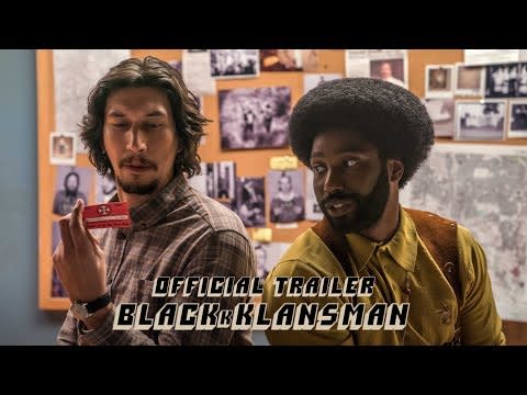 4) The Award Winners  - BlacKkKlansman (2018)