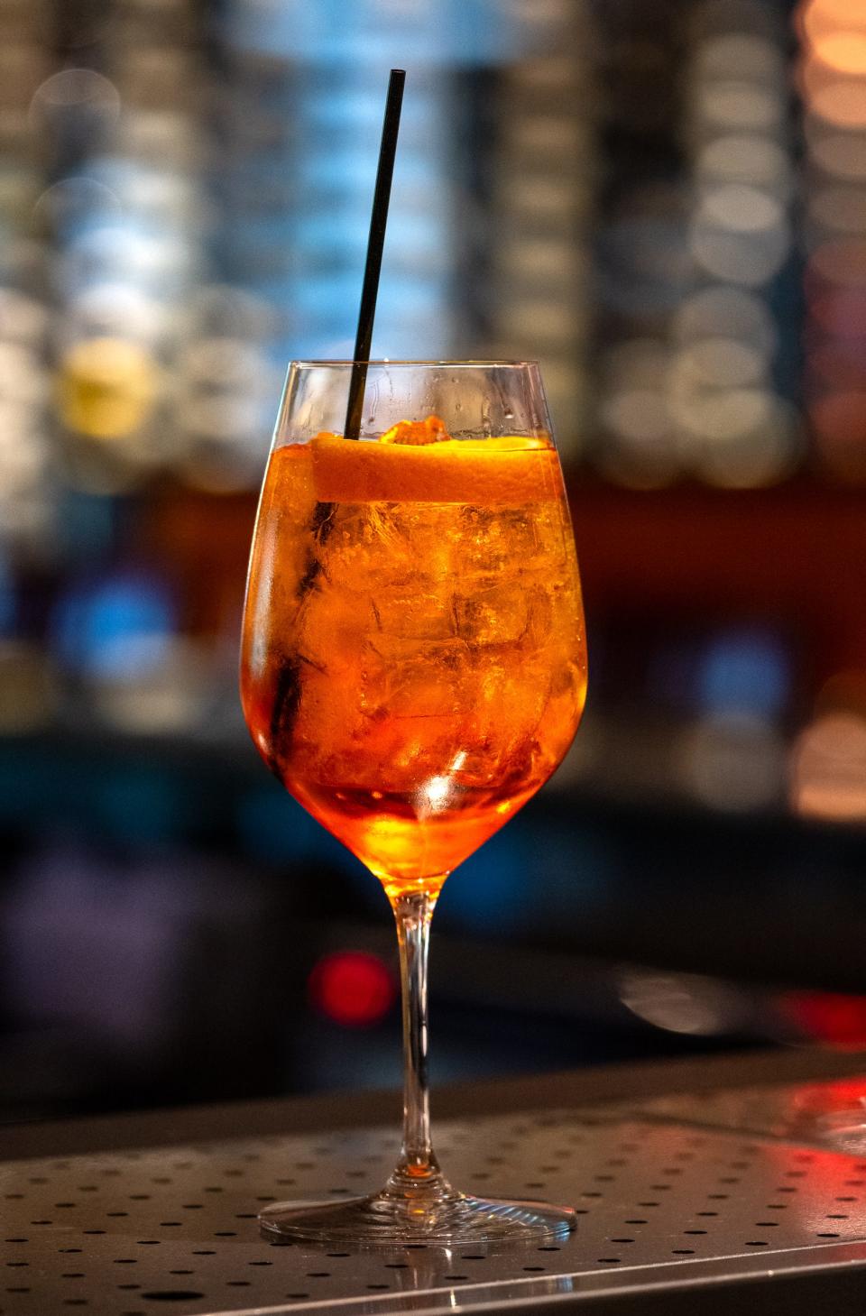 An Aperol spritz made with Aperol, prosecco and club soda is a refreshing drink for a summer day.
