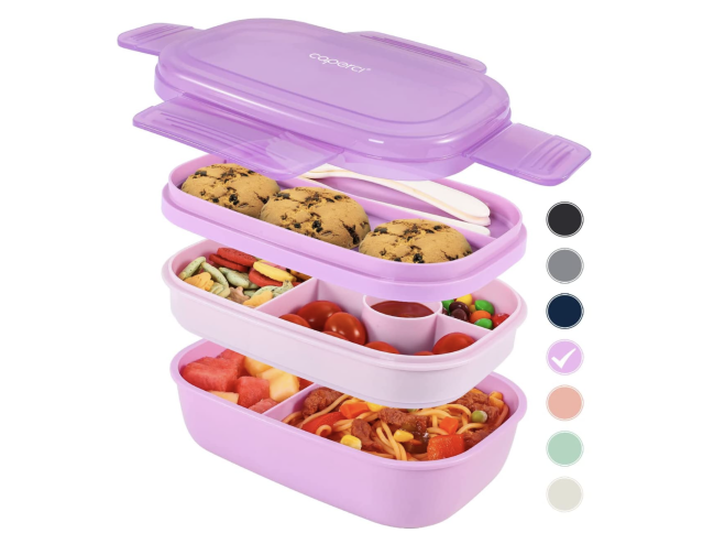 OmieBox Portable lunch box Children's stainless steel insulated lunch box  compartment design carrying lunch box carrying hand