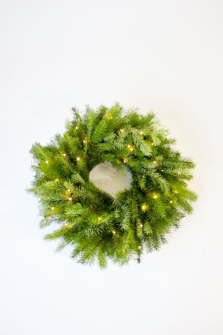 diy fresh wreath christmas door decorations