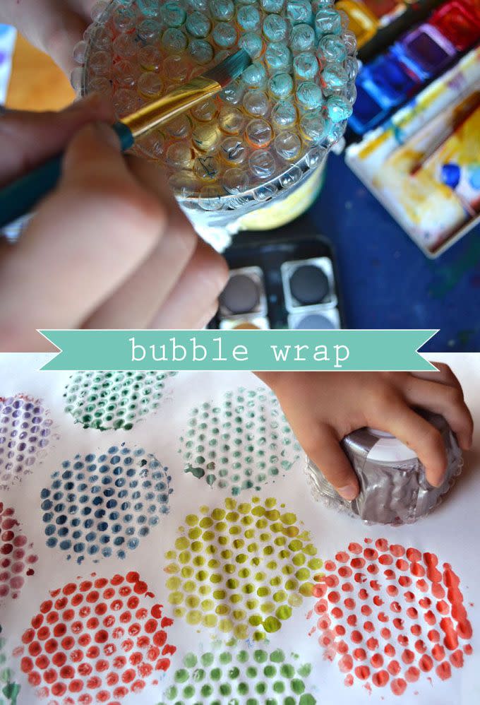 DIY Bubble Wrap Prints