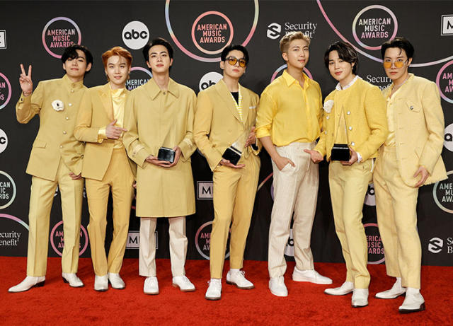 BTS Wore Louis Vuitton, Givenchy & Tailorable At The 2021 AMAs