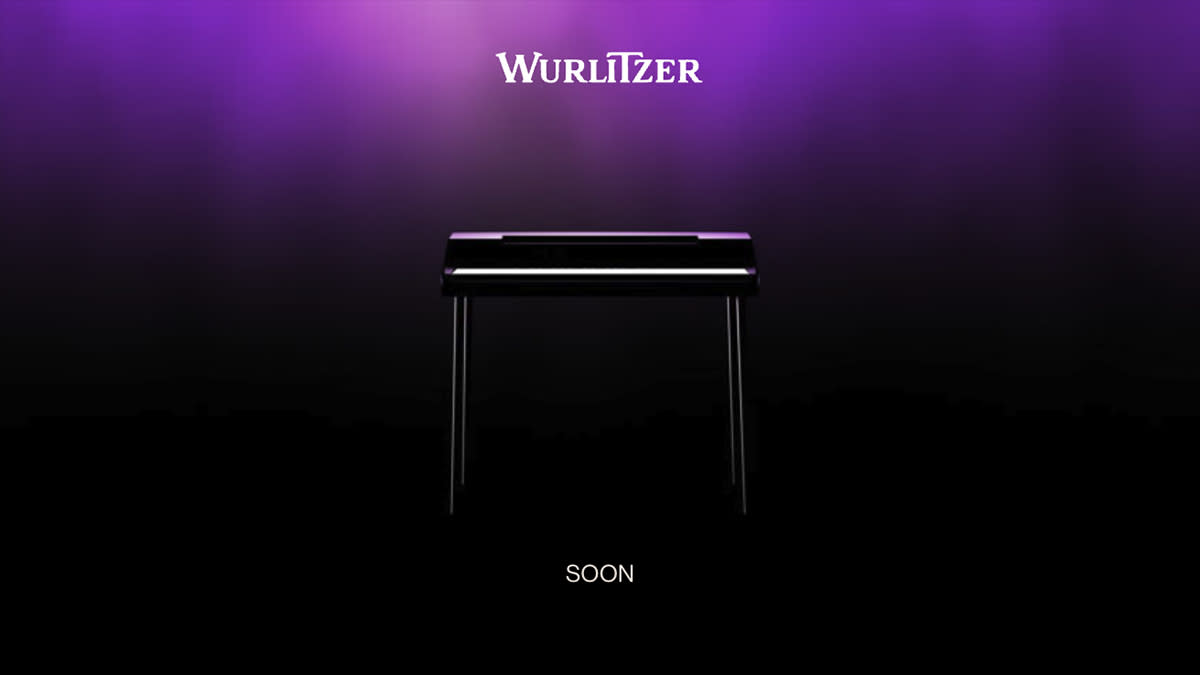  New Wurlitzer electric piano. 