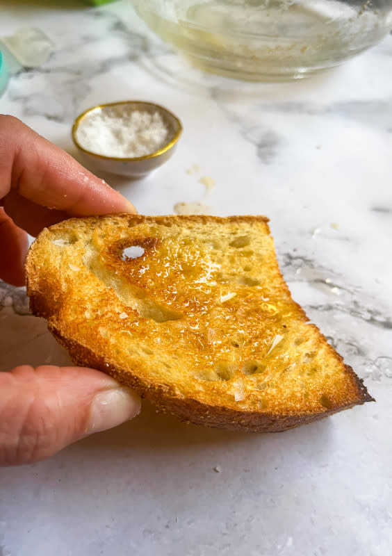 Brown butter drizzled on sourdough<p>Courtesy of Jessica Wrubel</p>