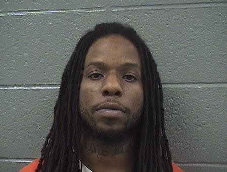 Corey Morgan, 27, is shown in this booking photo taken and provided by the Cook County Sheriff's Office in Chicago, Illinois, November 27, 2015. REUTERS/Cook County Sheriff's Office/Handout via Reuters