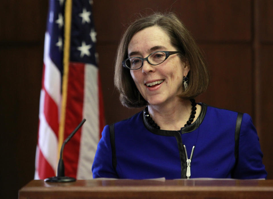 Oregon Gov.&nbsp;Kate Brown (D) has signed a bill effectively downgrading first-time simple drug possession from a felony to a misdemeanor. (Photo: Steve Dipaola/Reuters)