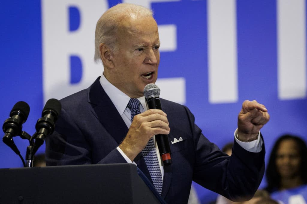 Joe Biden lors d'un événement du Comité national démocrate, le 23 septembre 2022 à Washington, aux États-Unis. - Samuel Corum / GETTY IMAGES NORTH AMERICA / Getty Images via AFP