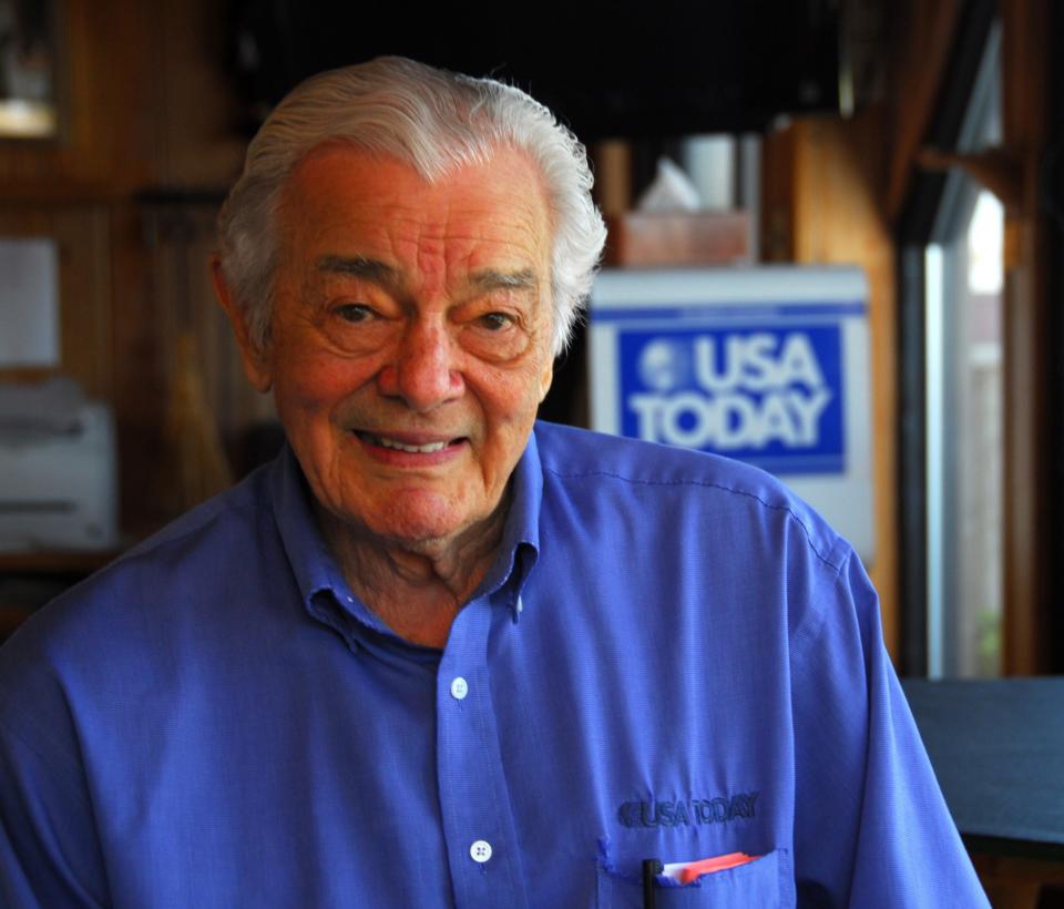 Al Neuharth in his office at his home, the Pumpkin Center, in Cocoa Beach, Fla., on Feb. 28, 2013.