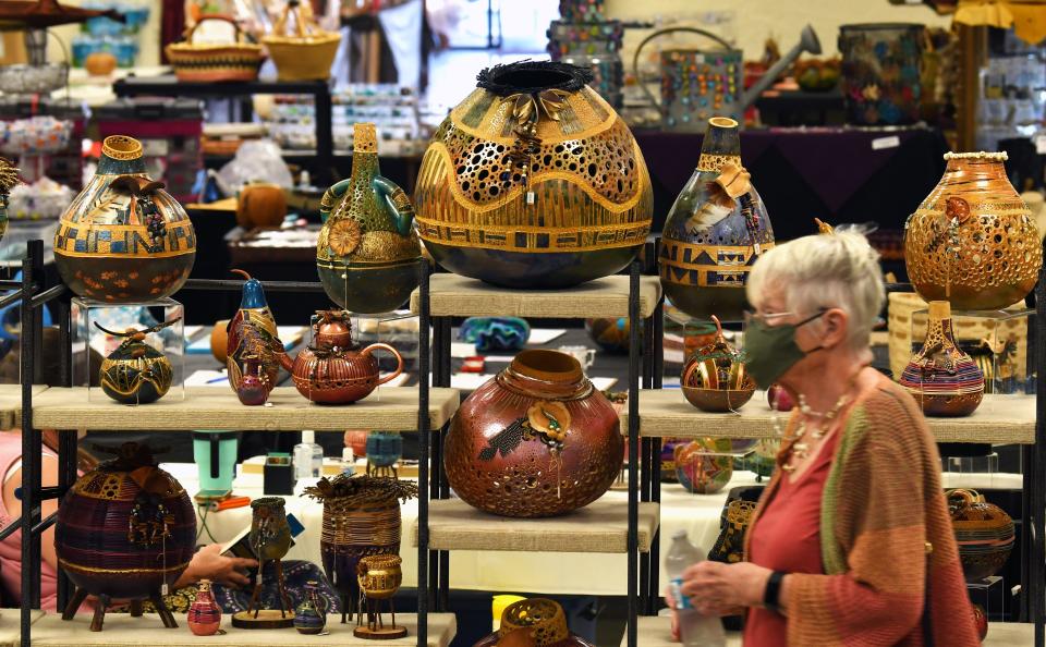 The Florida Gourd Society's annual Gourd Arts Festival will be at the Azan Shrine Center in Melbourne on Feb. 23 to 25.