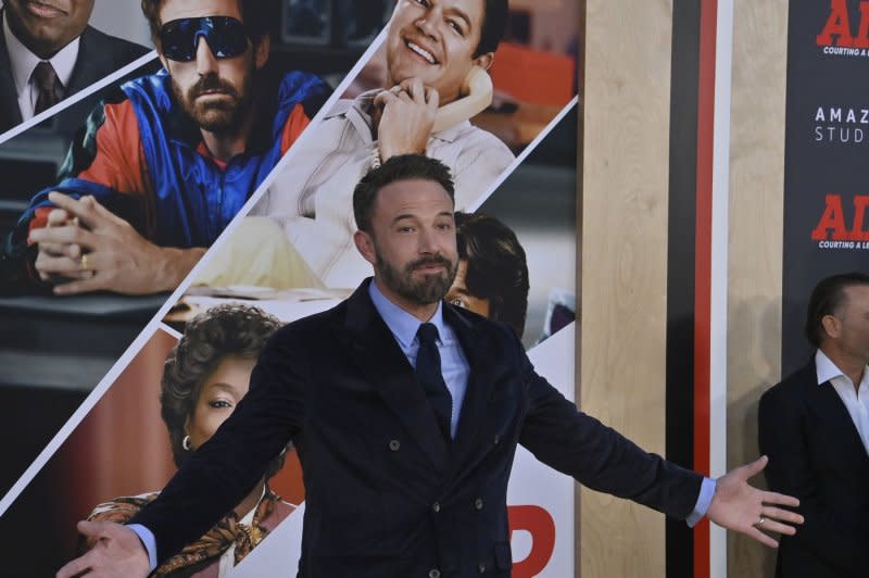 "Air" director Ben Affleck never shows Michael Jordan on screen. File Photo by Jim Ruymen/UPI