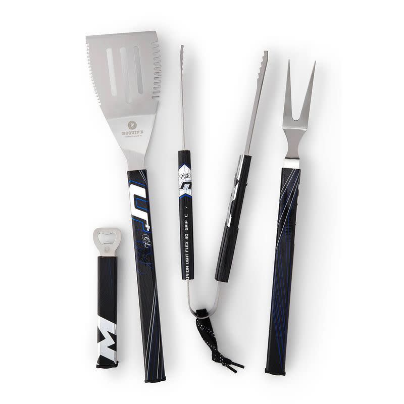 <p><a href="https://go.redirectingat.com?id=74968X1596630&url=https%3A%2F%2Fwww.uncommongoods.com%2Fproduct%2Fhockey-stick-bbq-set&sref=https%3A%2F%2Fwww.esquire.com%2Ffood-drink%2Fg41424520%2Fthe-26-best-grilling-gifts-for-the-bbq-master%2F" rel="nofollow noopener" target="_blank" data-ylk="slk:Shop Now;elm:context_link;itc:0;sec:content-canvas" class="link ">Shop Now</a></p><p>Hockey Stick BBQ Set</p><p>uncommongoods.com</p><p>$45.00</p>