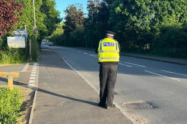 Speed checks on Ermin Street. Picture: SWINDON POLICE