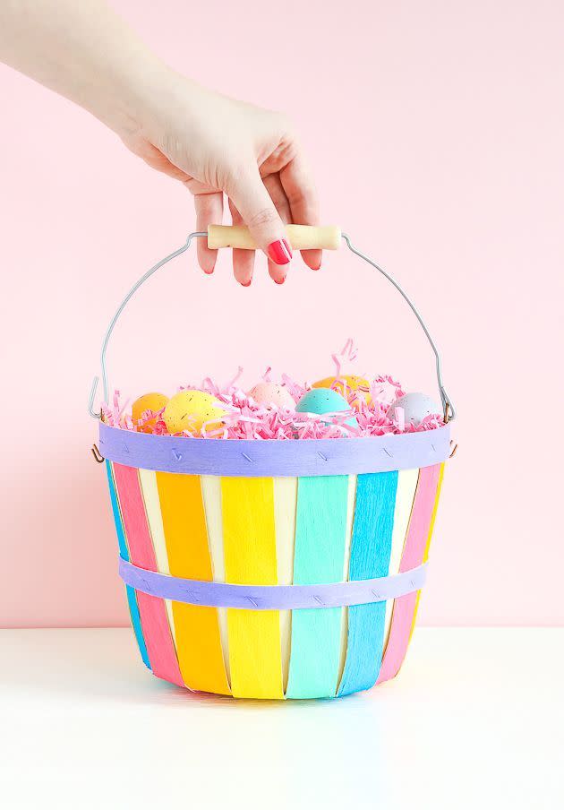 Multi-Colored Easter Basket