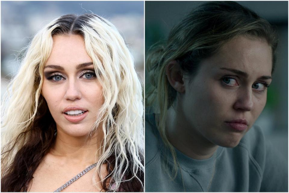 Miley Cyrus on Black Mirror, season 5 (Getty / Netflix)