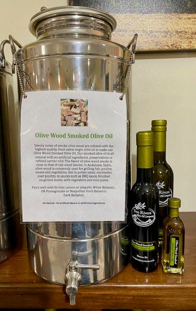 Two Rivers Olive Oil Co. in Beaver makes a perfect gift stop or online shopping.
