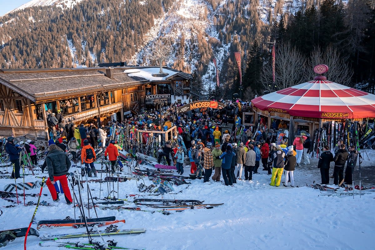 St Anton is particularly known for its post-ski party atmosphere (Getty Images)