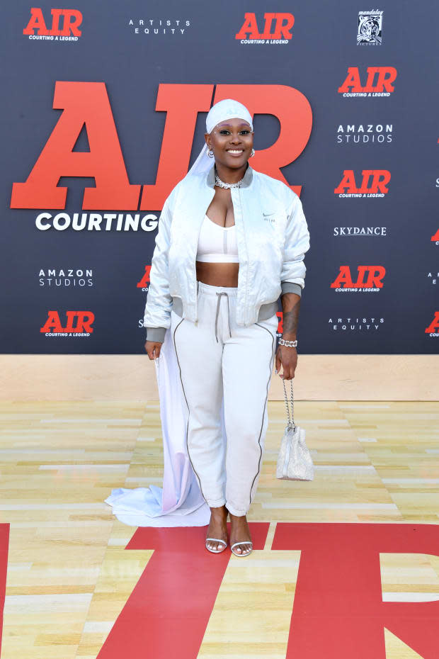 Charlese Antoinette at the 'Air' world premiere in Los Angeles.<p>Photo: Jon Kopaloff/Getty Images</p>
