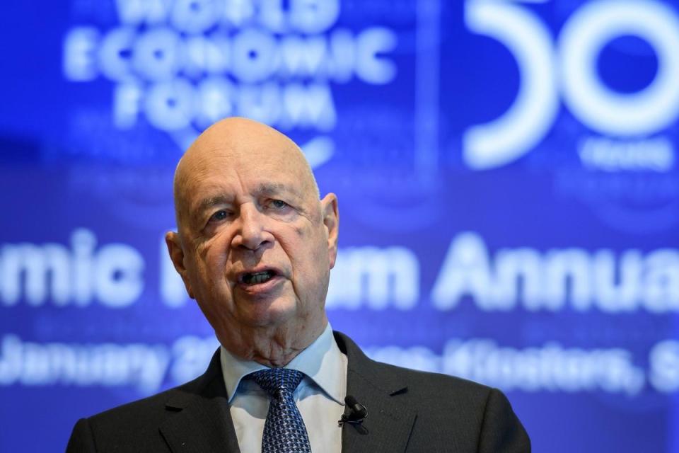 Carl Higbie called Klaus Schwab, the chairman of the World Economic Forum, a “real-life Dr. Evil” (AFP/Getty)