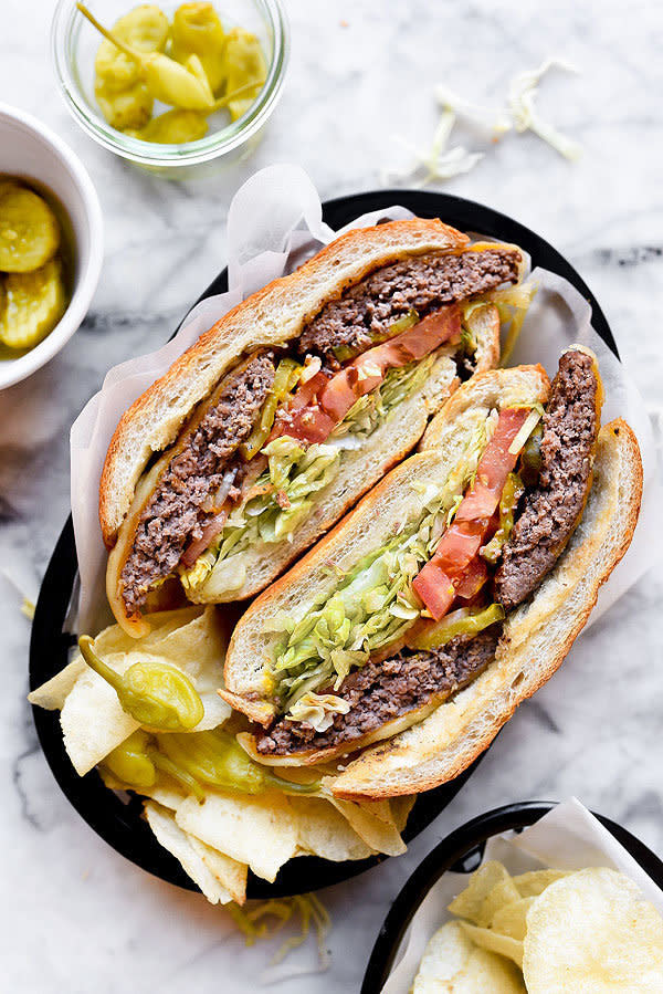 <strong>Get the <a href="http://www.foodiecrush.com/the-best-garlic-burgers-ever/" target="_blank">Garlic Burgers recipe</a>&nbsp;from Foodie Crush</strong>