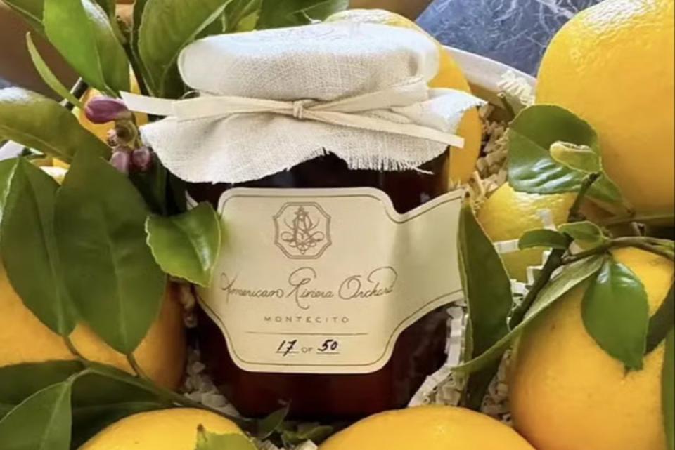 Meghan Markle unveiled the first product from her lifestyle collection American Riviera Orchard with 50 influencers sent her strawberry jam earlier this year (Tracy Robbins/Instagram)