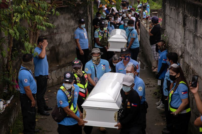 Family buries Filipino mother and son shot by police over noise