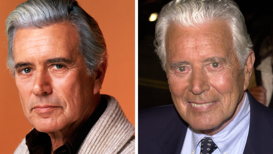 John Forsythe Left: 1981; Right: 2000