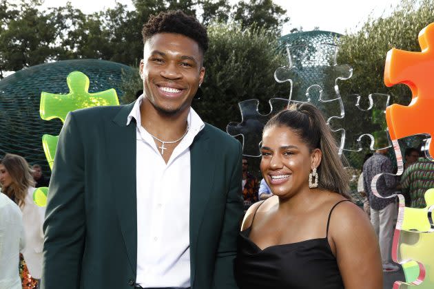 Giannis Antetokounmpo Marries Longtime Partner Mariah Riddlesprigger In  Greece