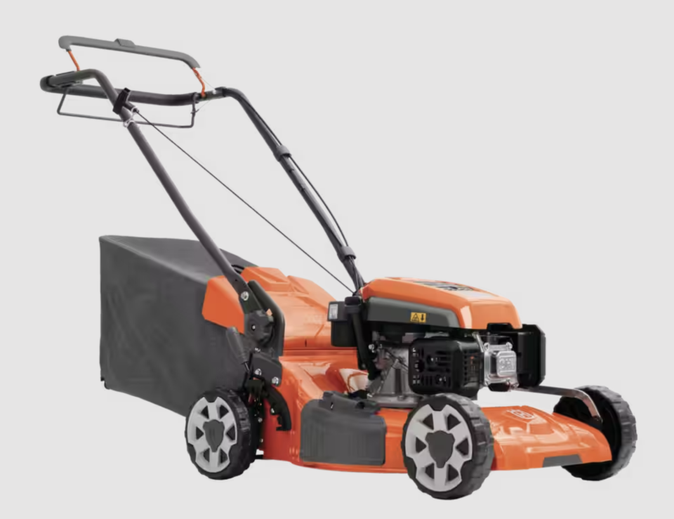 Husqvarna 166cc 3-in-1 Rear Wheel Drive Lawn Mower. Image via Canadian Tire.