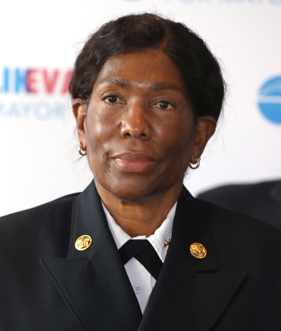 Teresa Everett will serve as the Executive Deputy Fire Chief for the Rochester Fire Department as Rochester Mayor elect Malik Evans announces new members of his administration during a press conference Thursday, Dec. 16, 2021 in downtown Rochester. 