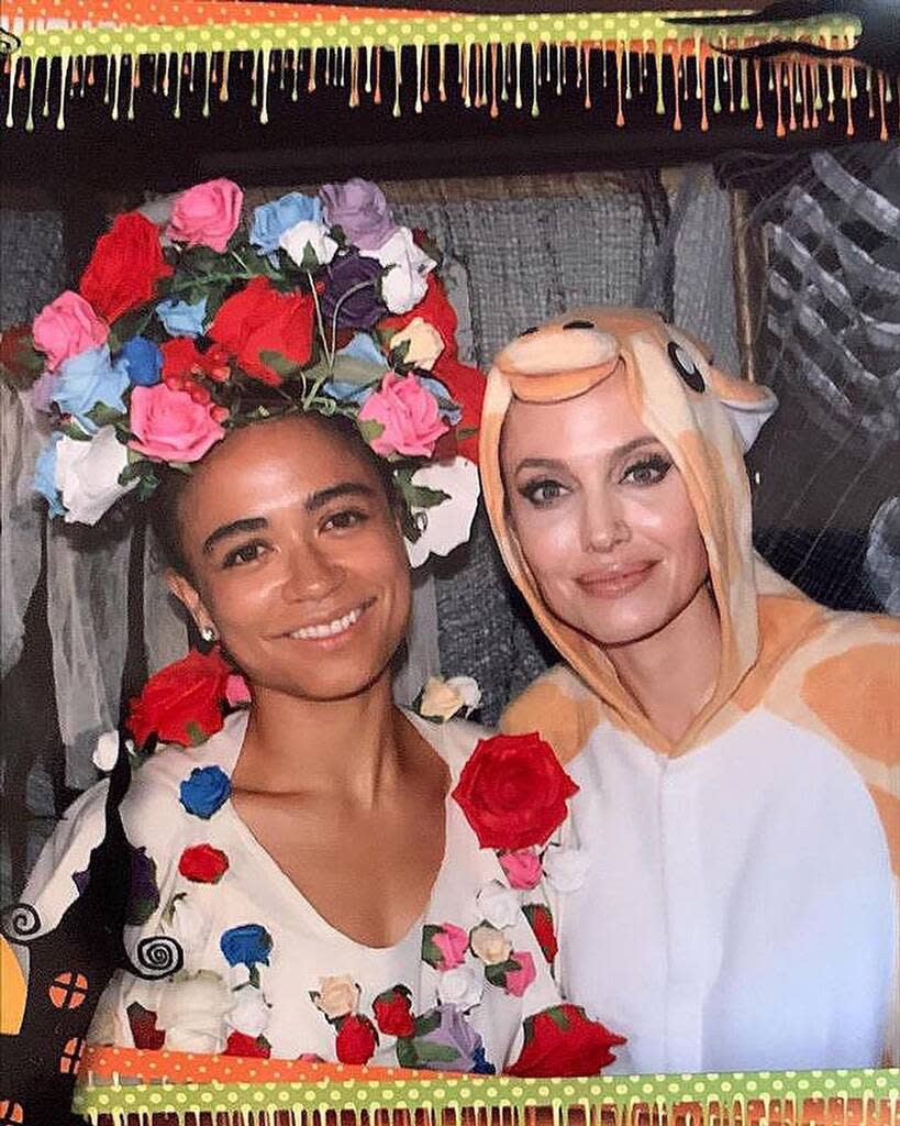 Lauren Ridloff, Angelina Jolie, Instagram, Halloween 2021