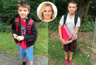 <p>“And they are off…. one in each school this year,” wrote Melissa Joan Hart of her boys, including middle-schooler Mason, elementary school kid Braydon, and preschooler Tucker (not pictured). “Everyone is on their own this year which is character building but gonna be tough for all of us.” (Photos: <a rel="nofollow noopener" href="https://www.instagram.com/p/BYdR_AJBMFx/?taken-by=melissajoanhart" target="_blank" data-ylk="slk:Melissa Joan Hart;elm:context_link;itc:0;sec:content-canvas" class="link ">Melissa Joan Hart</a> <a rel="nofollow noopener" href="https://www.instagram.com/p/BYdZ692BZbC/?taken-by=melissajoanhart" target="_blank" data-ylk="slk:via Instagram;elm:context_link;itc:0;sec:content-canvas" class="link ">via Instagram</a>/Getty Images)<br><br></p>