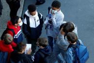 FILE PHOTO: French children resume school after summer break in Saint-Leu-d'Esserent